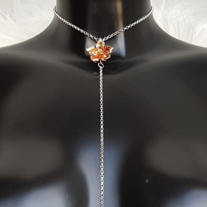 Rose Princess - sterling silver and rose gold body chain