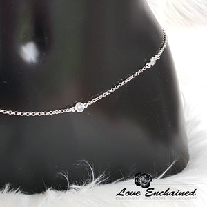 Little Dancer Moonstone waist chain - sterling silver chain and moonstone