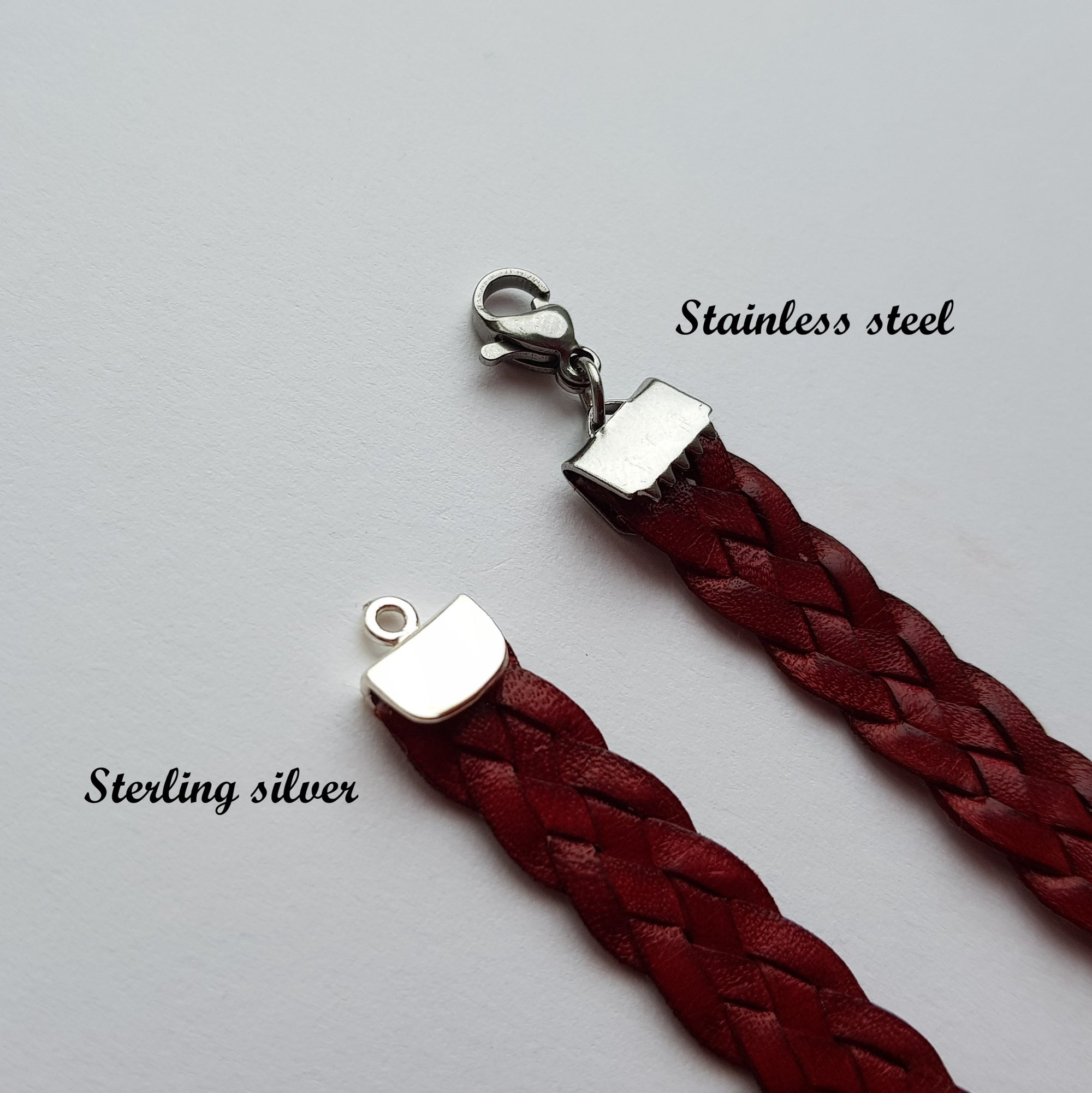 Braided Leather collar